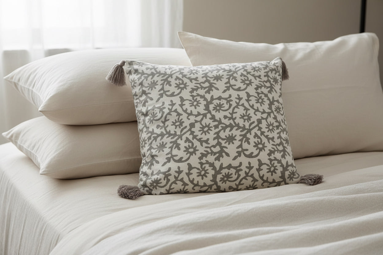 18" X 18" Cotton Printed Cushion Cover