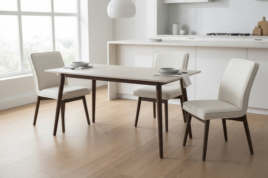 Franklyn Dining Chair - Crosshatch Pebble Cream