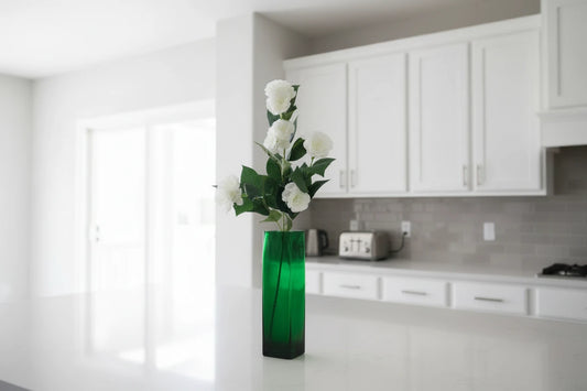 Plum Blossom Spray 25" - White