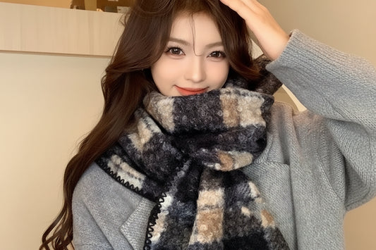 Warm Knitted Wool Soft Scarves