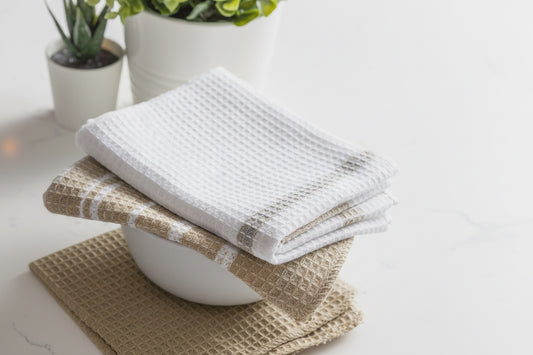 Premium 100% Cotton Fouta Dishcloth Set of 2