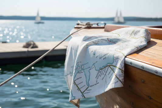 Georgian Bay Map Sauna, Sport & Boat Towel
