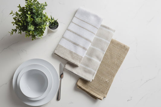 Fabstyles Fouta Kitchen Towel - Set of 3 - 18 x 26
