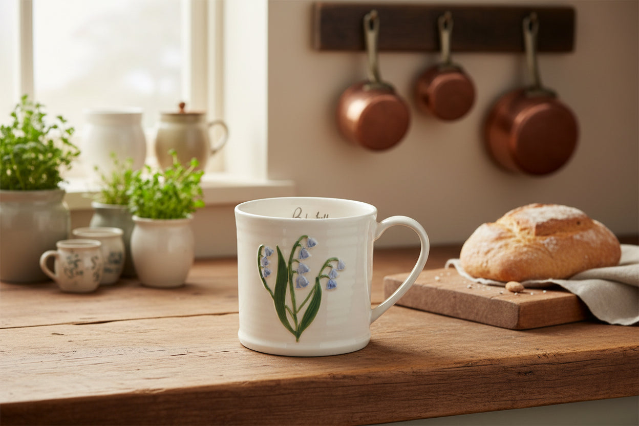 Bluebell Embossed Mug
