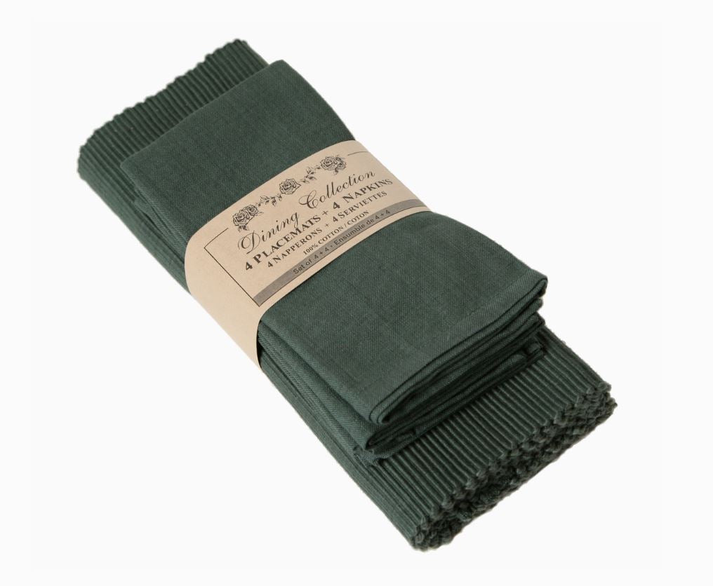 4 PIECE NAPKIN AND PLACEMAT SET