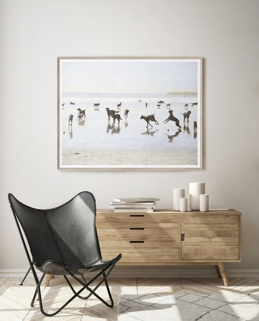 Dogs Day at the Beach - 37.5 × 29.5 in
