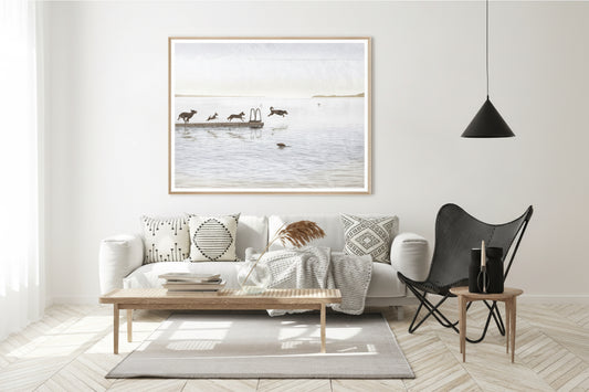 Dogs Day At The Cottage - 29.5 × 37.5 in  Medium