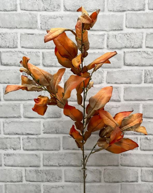 38" Fall Dried Look Leaves Spray
