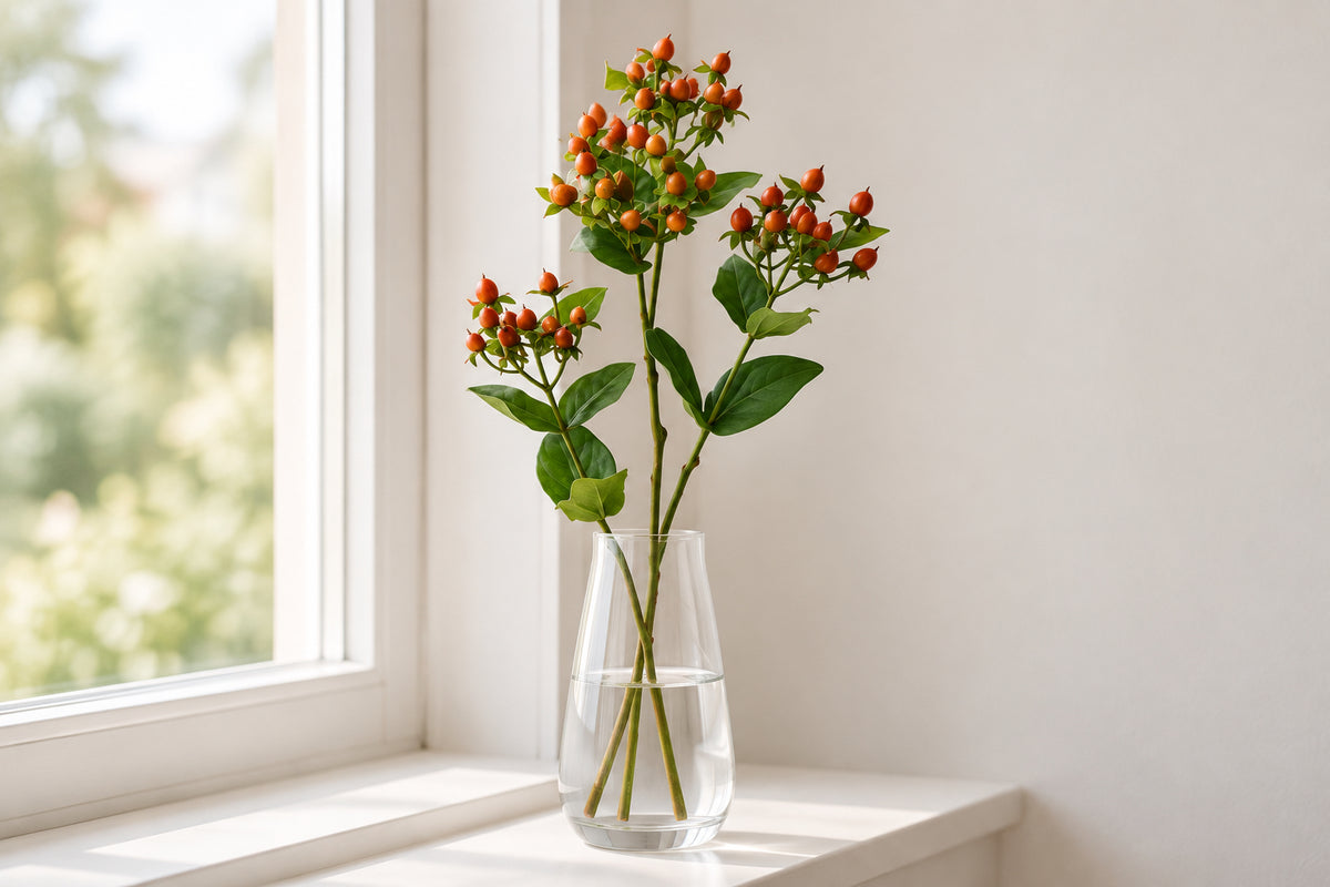 Hypericum  Uv Protected 15" – Dark Orange