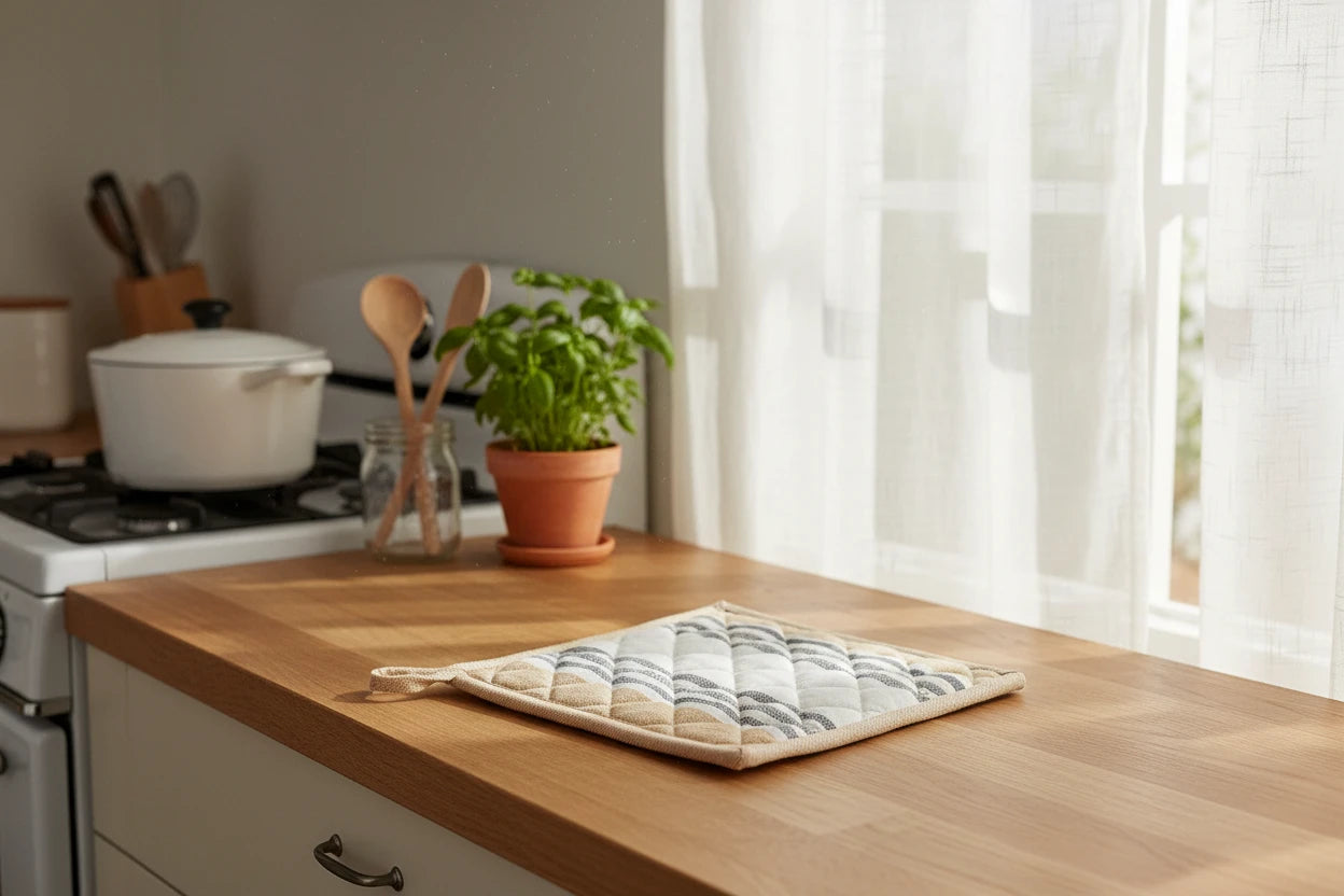 Pot Holder in Printed Cotton