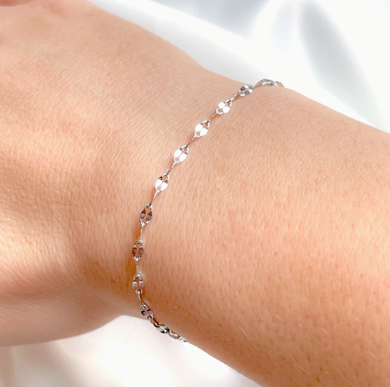Mirror Chain Bracelet - Waterproof Dainty Sequin Bracelet