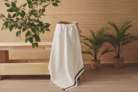 Soft Minimalist Bath and Beach Towel Set