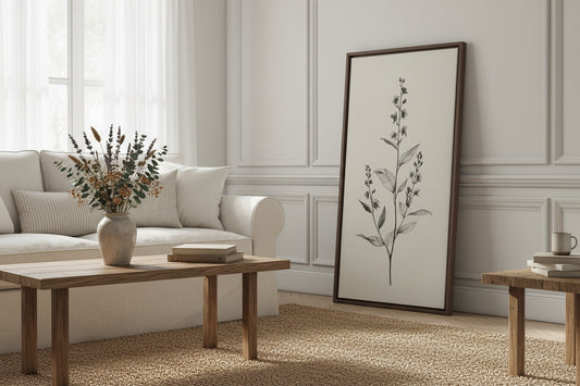 Nature's Sketch, Canvas Wall Art Print 30x60
