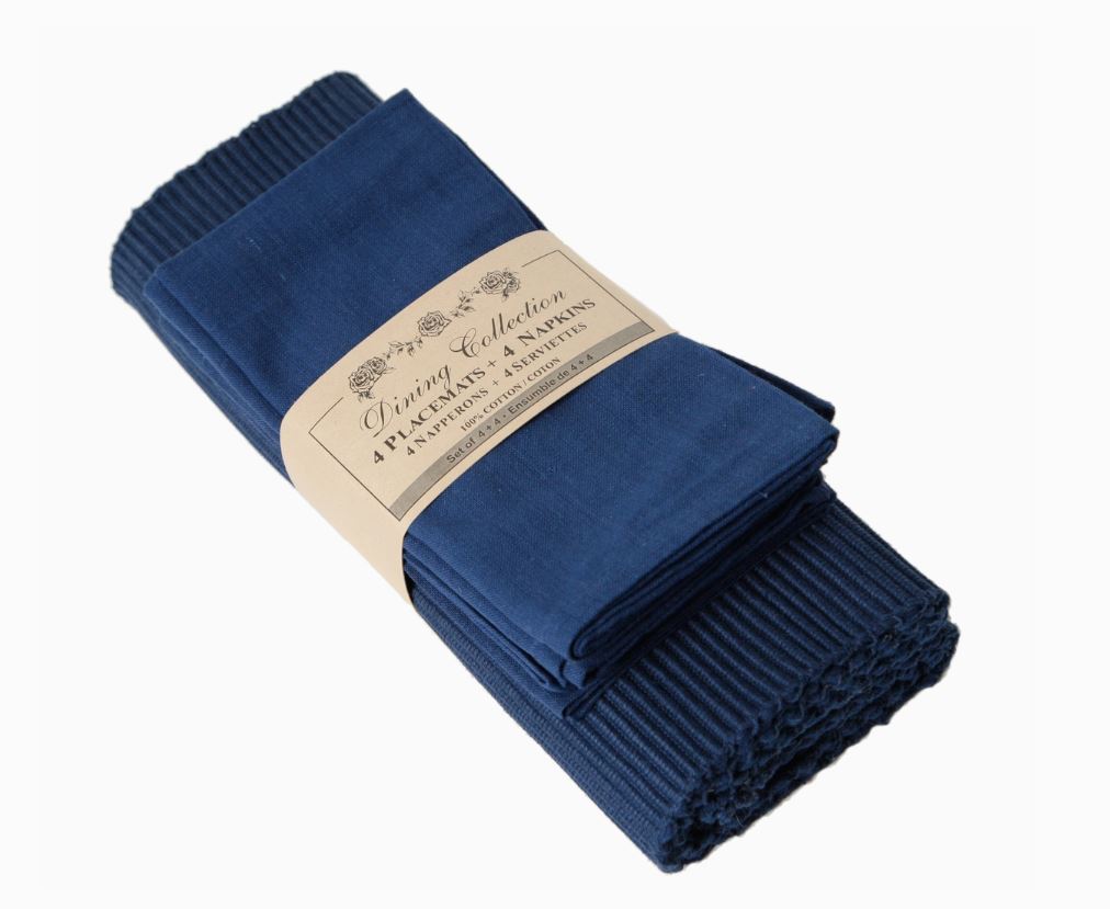 4 PIECE NAPKIN AND PLACEMAT SET