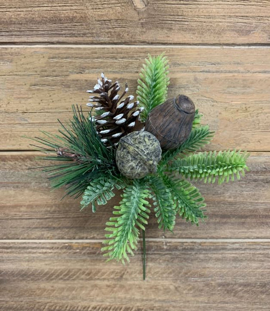 7" WALNUT/CONE/NUT MIXED PICK