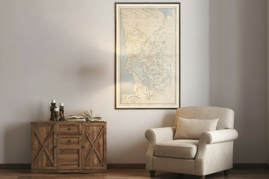 Muskoka Parry Sound Map 30x50 #9