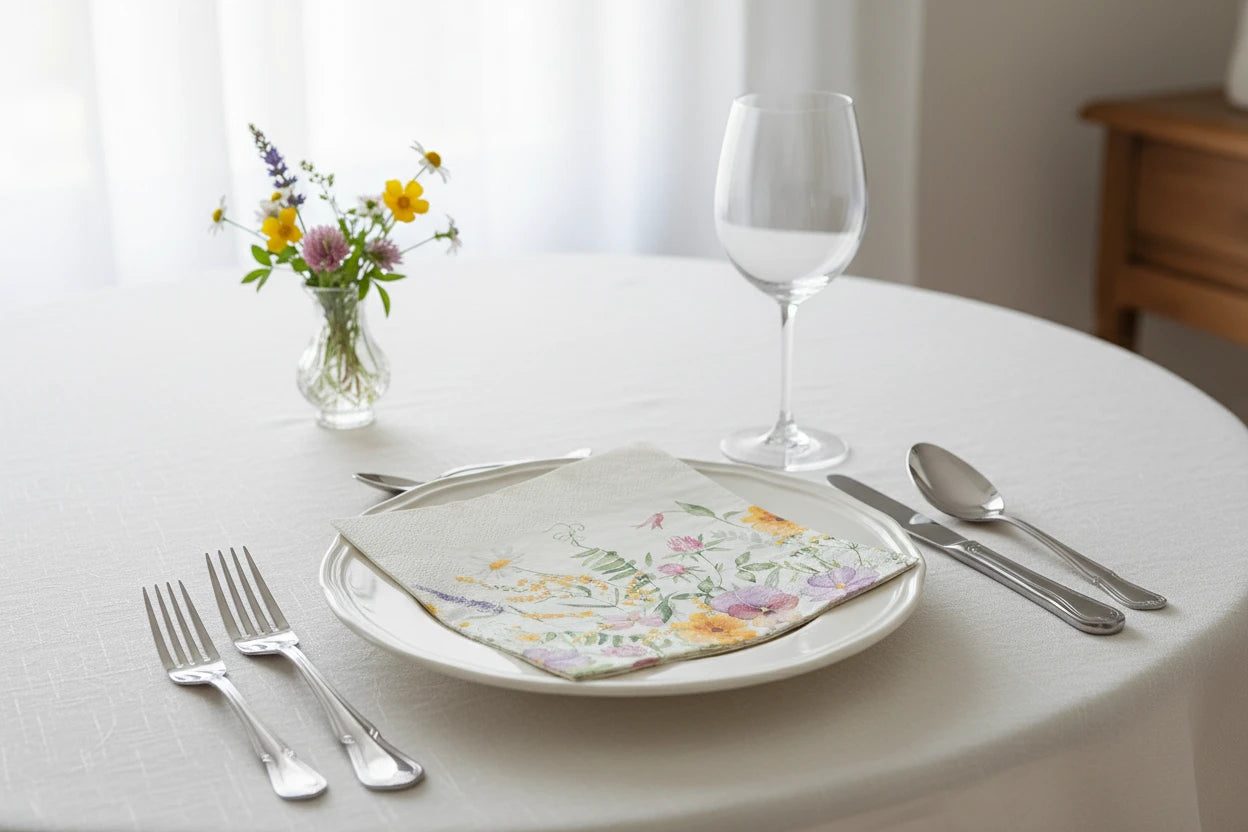 Floral Napkins, Pack of 20