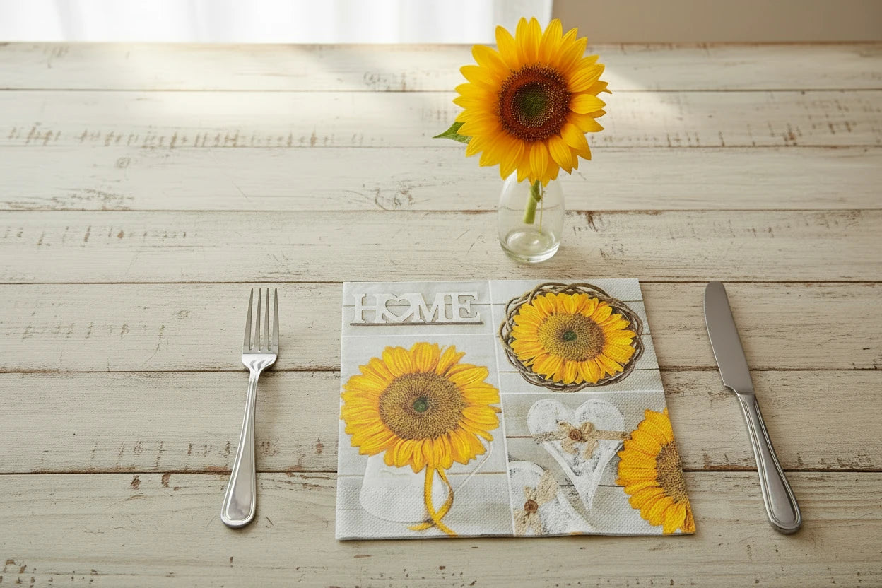 Floral Napkins, Pack of 20