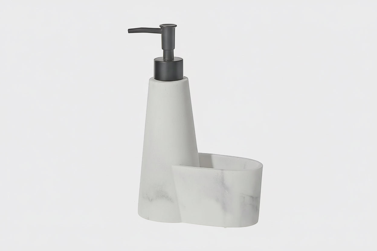 Polyresin Kitchen Sink Soap Dispenser in Marble Finish
