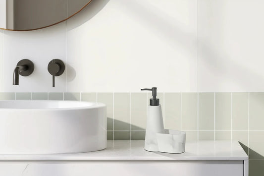 Polyresin Kitchen Sink Soap Dispenser in Marble Finish