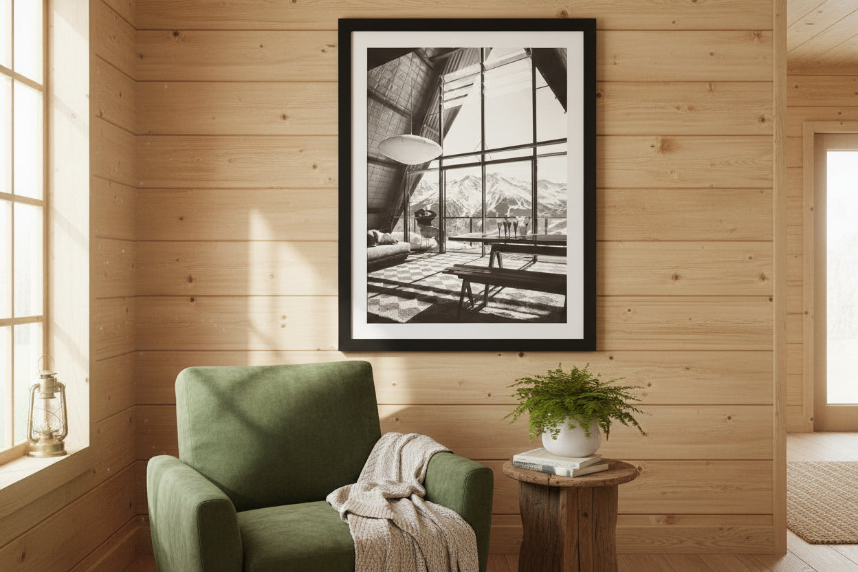 Ski Lodge Interior - Large 41 x 61