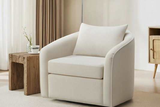 Soren Swivel Chair - Cream
