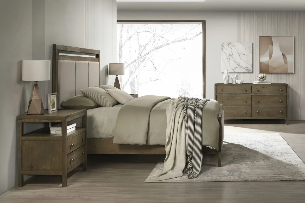 Winston  Bed Vintage Walnut